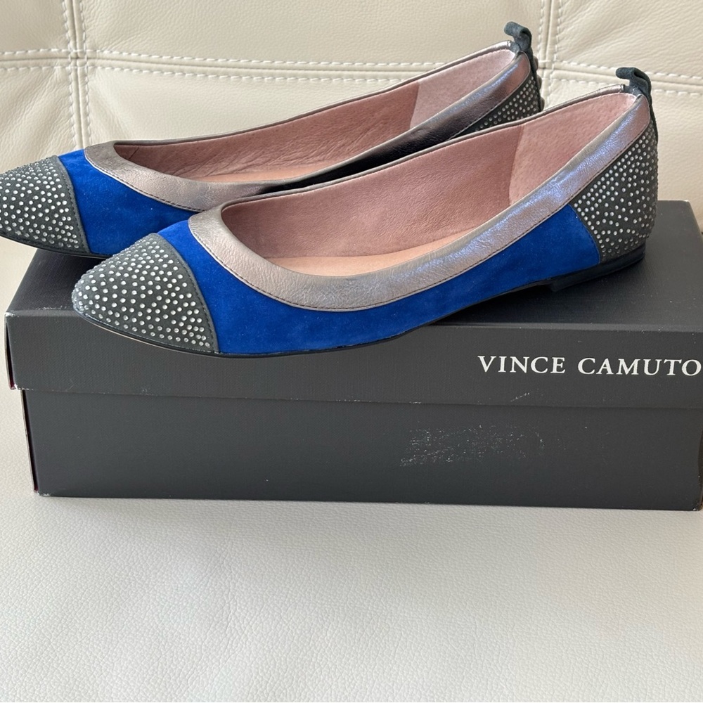 Vince Camuto Lapis Combo Ballet Flats, Size 9M